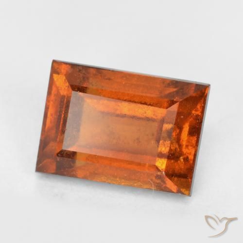 1.47ct 天然 琥珀橙 钙铝榴石, 狭长方形, VS-SI