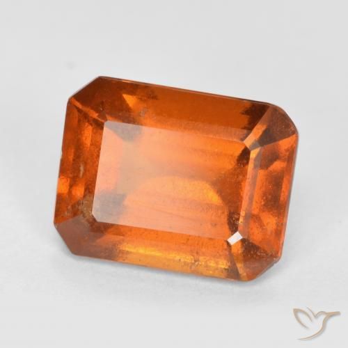 2.48ct 天然 深橙色 钙铝榴石, 祖母绿式切割, SI