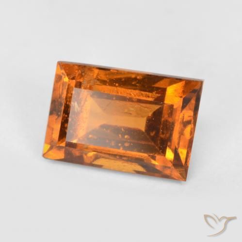 1.22ct 天然 黄橙色 钙铝榴石, 狭长方形, VS-SI