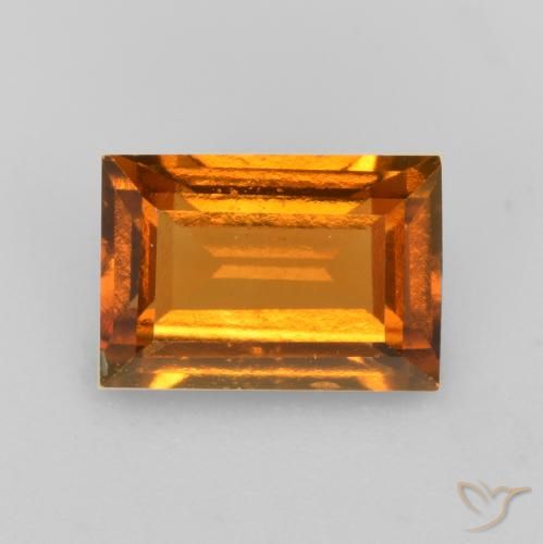 1.23ct 天然 土橙 钙铝榴石, 狭长方形, VS