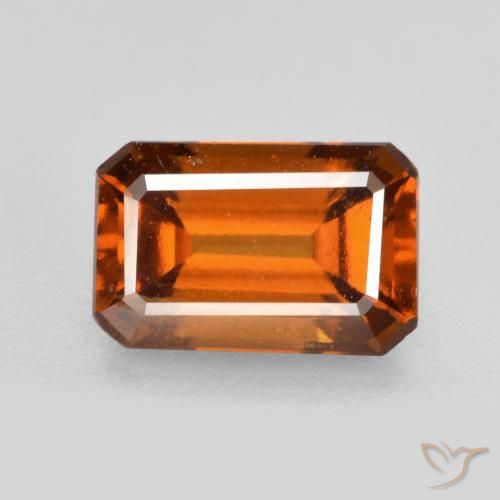 2.15ct 天然 中深橙色 钙铝榴石, 祖母绿式切割, VS-SI