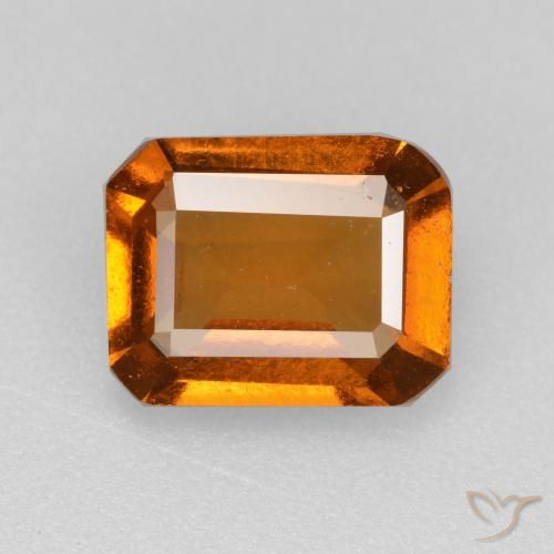 2.09ct 天然 深橙色 钙铝榴石, 祖母绿式切割, VS-SI