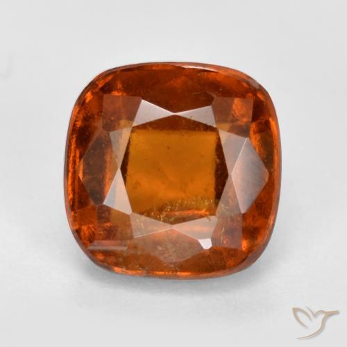 2.33ct 天然 琥珀橙 钙铝榴石, 软垫, SI