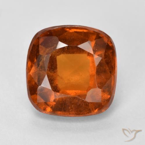 2.05ct 天然 深橙色 钙铝榴石, 软垫, SI