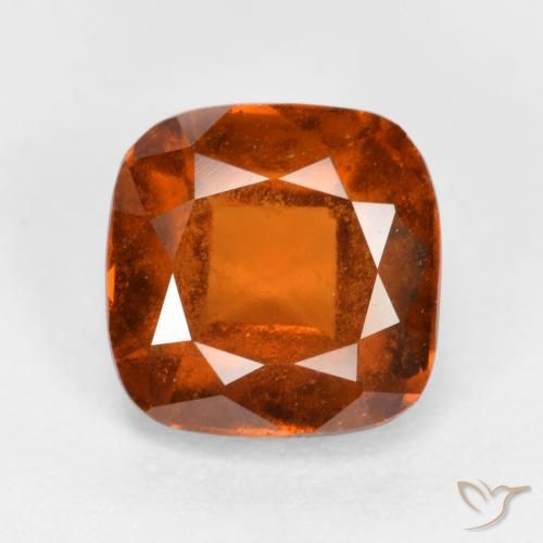 2.01ct 天然 深橙色 钙铝榴石, 软垫, SI