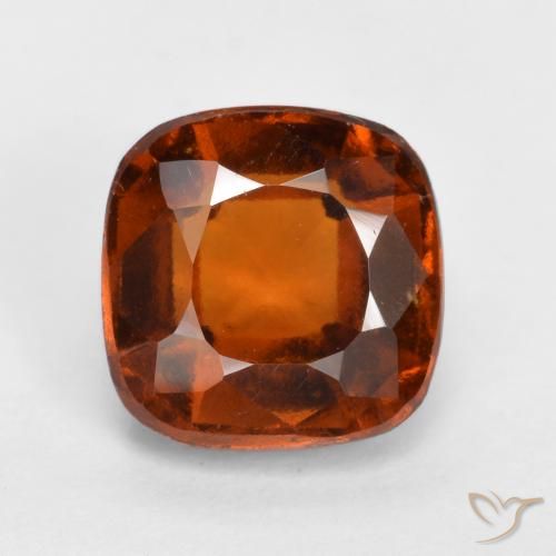 2.08ct 天然 琥珀橙 钙铝榴石, 软垫, VS