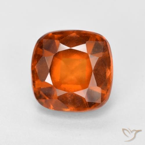 2.08ct 天然 火橙 钙铝榴石, 软垫, VS