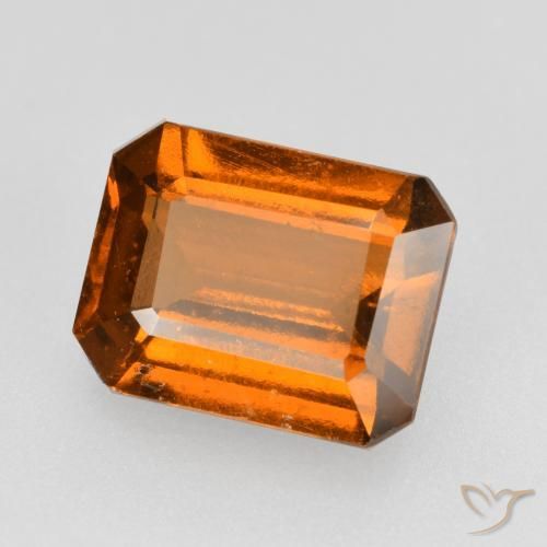 2.45ct 天然 中橙 钙铝榴石, 祖母绿式切割, VS-SI