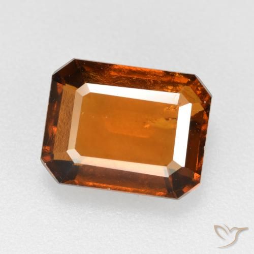2.63ct 天然 深橙色 钙铝榴石, 祖母绿式切割, SI