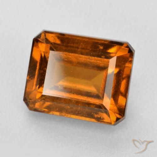 2.34ct 天然 深橙色 钙铝榴石, 祖母绿式切割, VS-SI