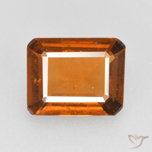 2.11ct 天然 中橙 钙铝榴石, 祖母绿式切割, VS-SI