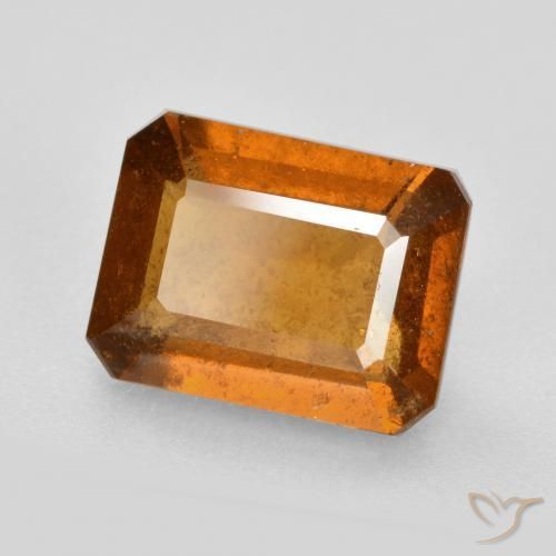 2.58ct 天然 深橙色 钙铝榴石, 祖母绿式切割, SI