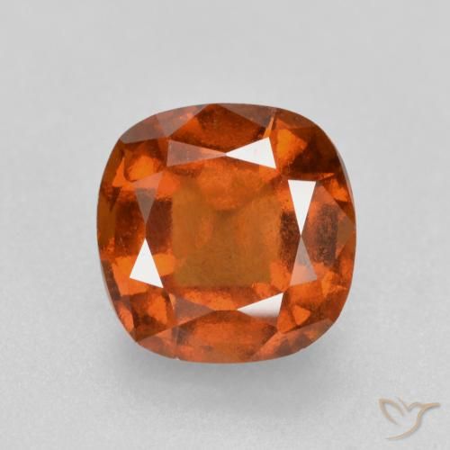 1.87ct 天然 红橙色 钙铝榴石, 软垫, VS-SI