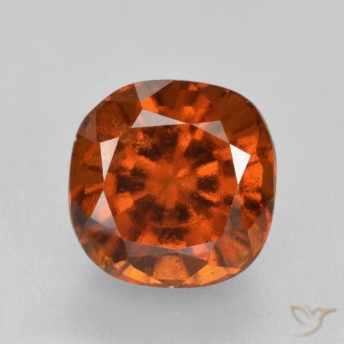 2.19ct 天然 琥珀橙 钙铝榴石, 软垫, VS-SI