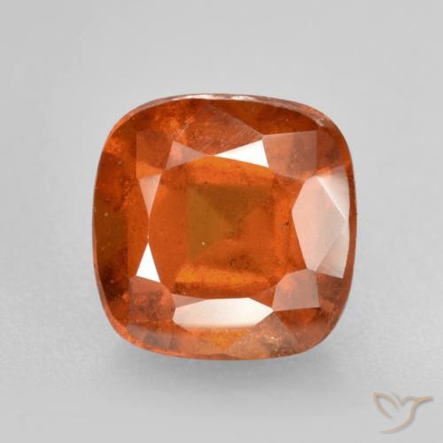 2.08ct 天然 火橙 钙铝榴石, 软垫, SI