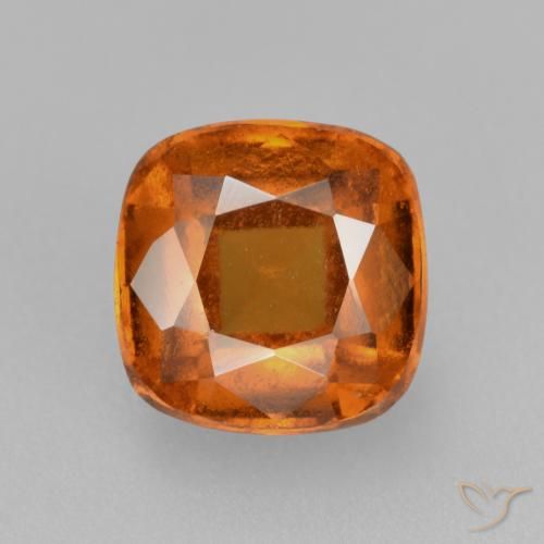2.08ct 天然 深橙色 钙铝榴石, 软垫, VS-SI