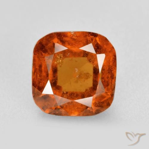 1.59ct 天然 琥珀橙 钙铝榴石, 软垫, SI