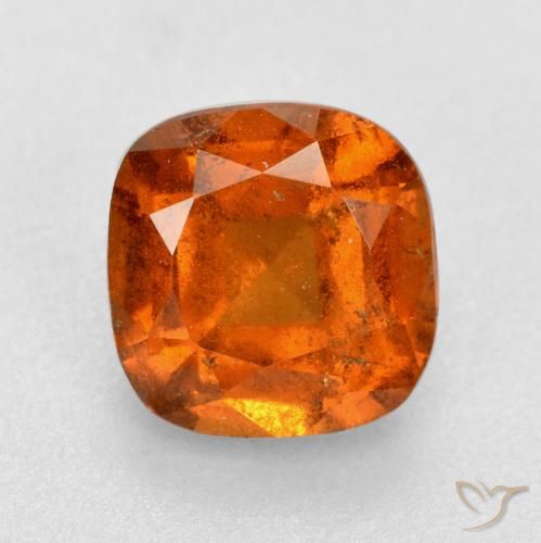 1.64ct 天然 琥珀橙 钙铝榴石, 软垫, SI