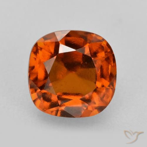 2.55ct 天然 深橙色 钙铝榴石, 软垫, VS