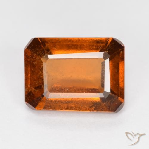 2.34ct 天然 深橙色 钙铝榴石, 祖母绿式切割, SI