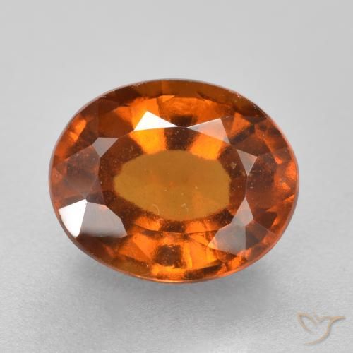 2.25ct 天然 深橙色 钙铝榴石, 椭圆形, VS