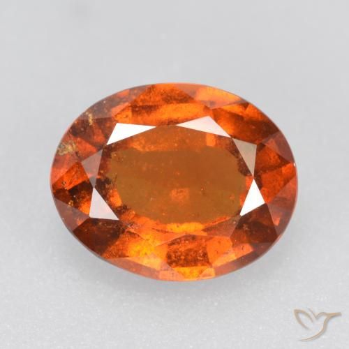 1.81ct 天然 深橙色 钙铝榴石, 椭圆形, SI
