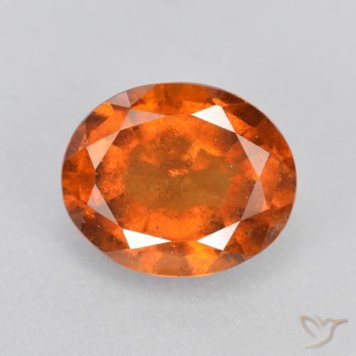 1.97ct 天然 中橙 钙铝榴石, 椭圆形, SI
