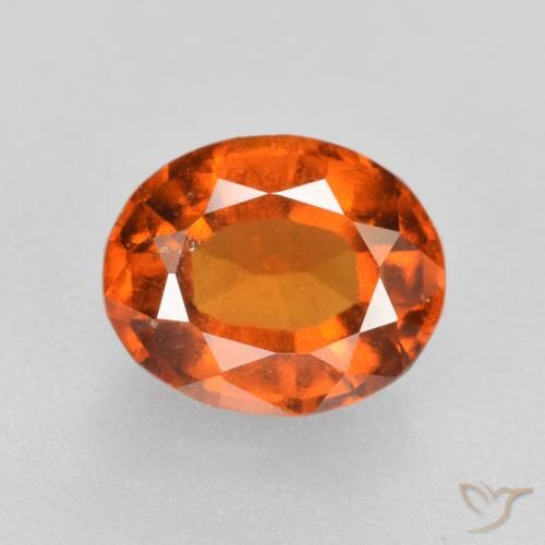 1.77ct 天然 深橙色 钙铝榴石, 椭圆形, VS-SI