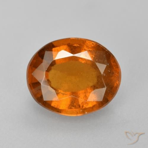 2.23ct 天然 中深橙色 钙铝榴石, 椭圆形, VS-SI