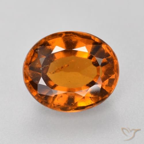 1.98ct 天然 红橙色 钙铝榴石, 椭圆形, VS-SI