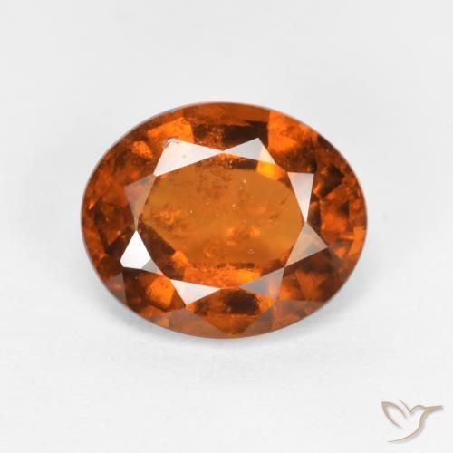 2.03ct 天然 琥珀橙 钙铝榴石, 椭圆形, SI