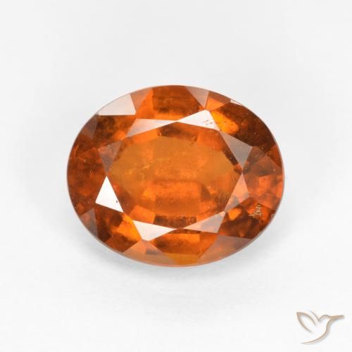 2.30ct 天然 深橙色 钙铝榴石, 椭圆形, SI