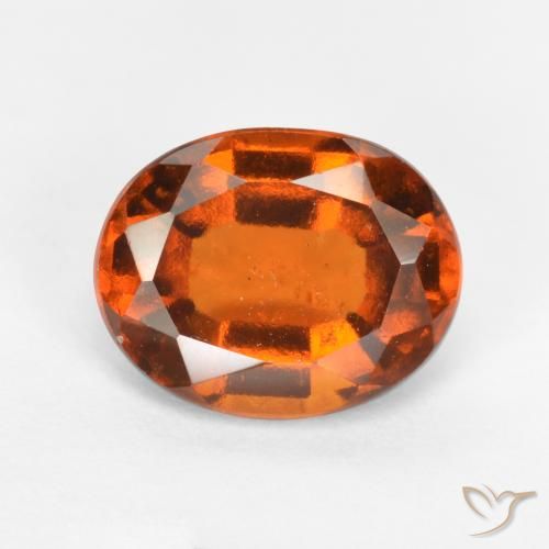 1.93ct 天然 深橙色 钙铝榴石, 椭圆形, VS