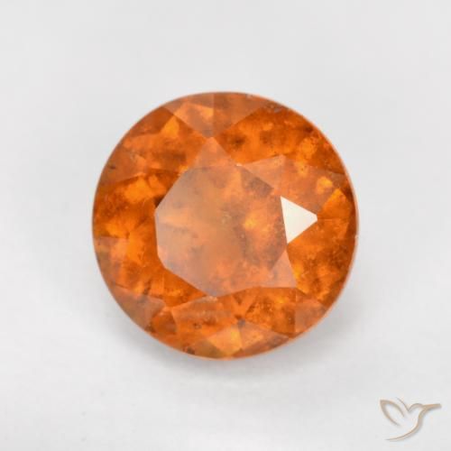1.56ct 天然 中橙 钙铝榴石, 圆形的, SI