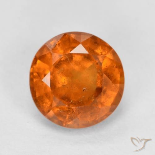 1.64ct 天然 中橙 钙铝榴石, 圆形的, SI
