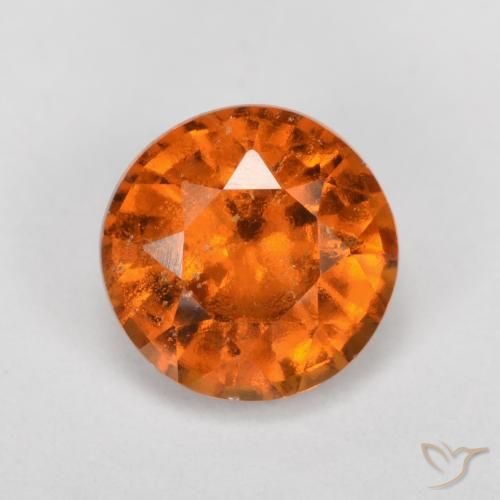 1.57ct 天然 深橙色 钙铝榴石, 圆形的, SI