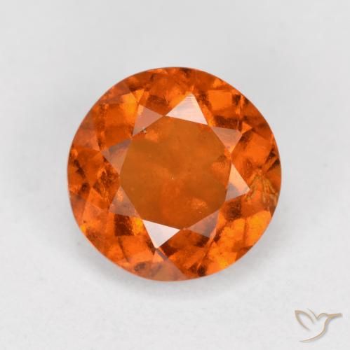 1.55ct 天然 中橙 钙铝榴石, 圆形的, VS-SI