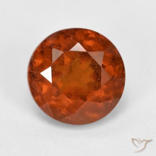 1.90ct 天然 火橙 钙铝榴石, 圆形的, VS-SI