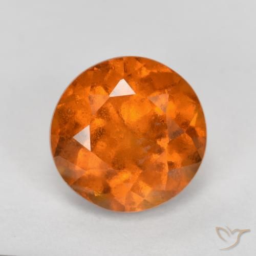 1.69ct 天然 深橙色 钙铝榴石, 圆形的, SI