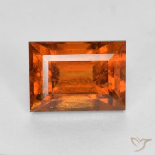 2.10ct 天然 中橙 钙铝榴石, 狭长方形, VS-SI