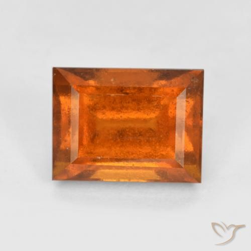 2.15ct 天然 深橙色 钙铝榴石, 狭长方形, VS-SI