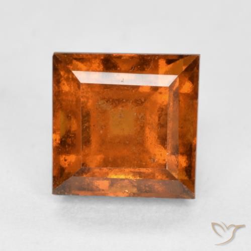 1.59ct 天然 深橙色 钙铝榴石, 正方形, VS-SI