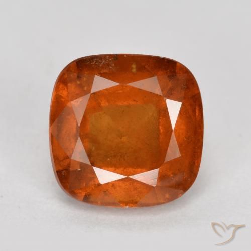 2.03ct 天然 中橙 钙铝榴石, 软垫, SI