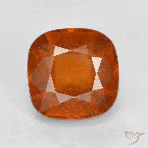 2.12ct 天然 火橙 钙铝榴石, 软垫, VS-SI