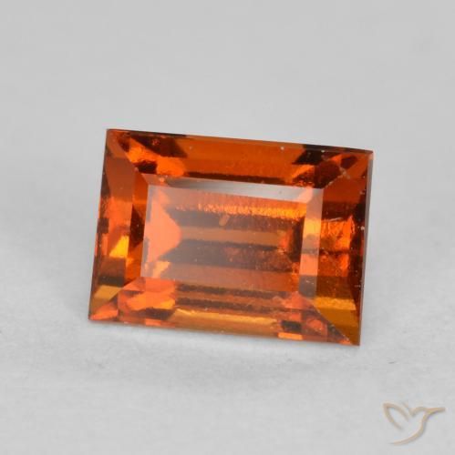 1.05ct 天然 深橙色 钙铝榴石, 狭长方形, VS