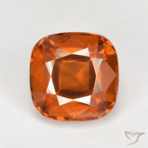 2.17ct 天然 琥珀橙 钙铝榴石, 软垫, VVS-VS