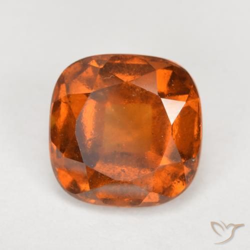 2.07ct 天然 红橙色 钙铝榴石, 软垫, VS