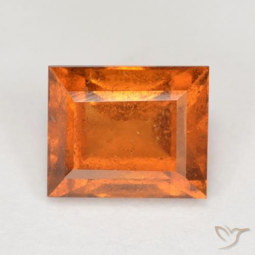 2.15ct 天然 中橙 钙铝榴石, 狭长方形, VS-SI