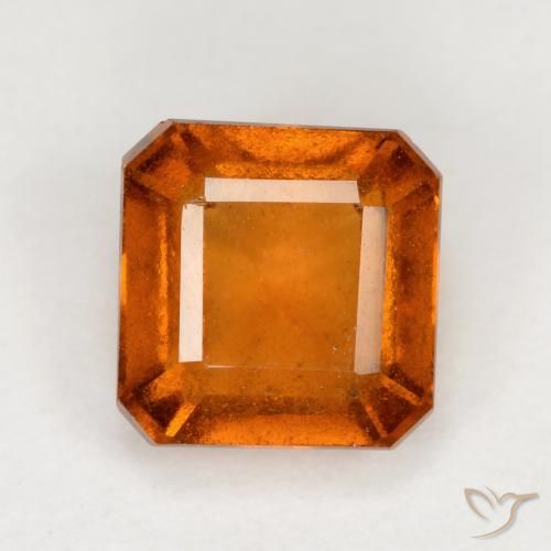 1.60ct 天然 深橙色 钙铝榴石, 祖母绿式切割, VS-SI
