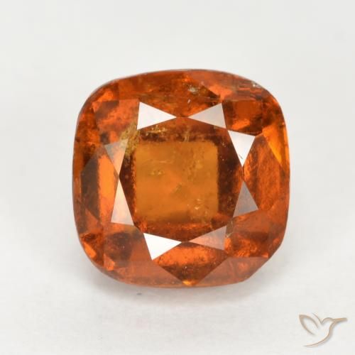 2.40ct 天然 中深橙色 钙铝榴石, 软垫, SI